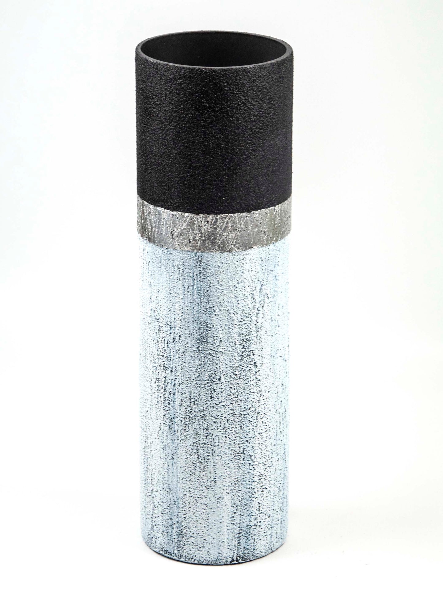 Blue stone imitation vase | Glass vase for flowers | Cylinder Vase | Interior Design | Home Decor | Large Floor Vase 16 inch | 7017/400/sh139.2