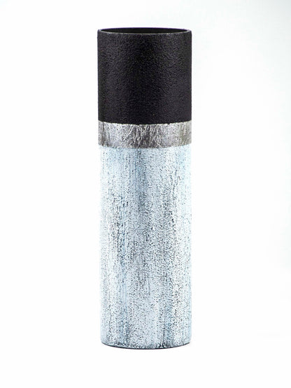 Blue stone imitation vase | Glass vase for flowers | Cylinder Vase | Interior Design | Home Decor | Large Floor Vase 16 inch | 7017/400/sh139.2