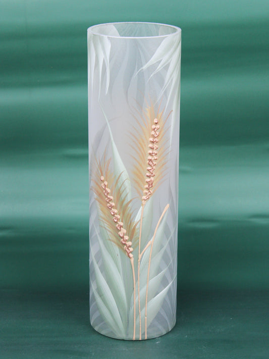 floor light green art decorative glass vase 7017/400/sh332