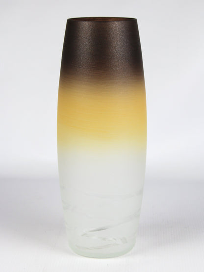 table brown art decorative glass vase 7736/300/sh347