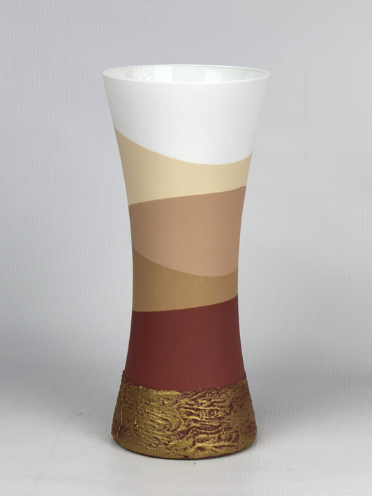 table brown art decorative glass vase 7756/300/sh235.1