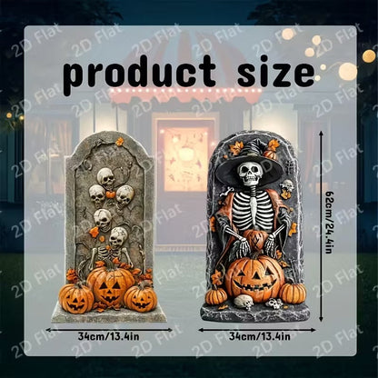 Halloween Tombstone Decorations Set for Outdoor Display