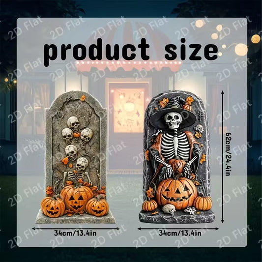 Halloween Tombstone Decorations Set for Outdoor Display